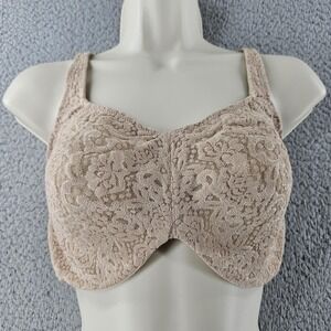 Wacoal Bra Womens 38DDD Beige Halo Lace Full Figure‎ Underwire 65547